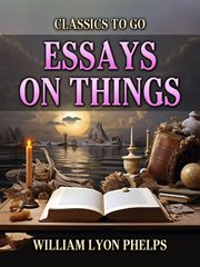 Essays on Things cover image