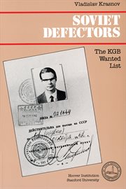 Soviet defectors : the KGB wanted list cover image