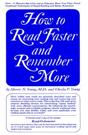 How to Read Faster and Remember More cover image