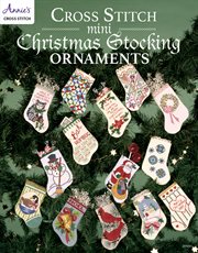 Cross stitch mini Christmas stocking ornaments cover image