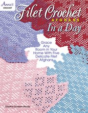 Filet crochet afghans in a day cover image