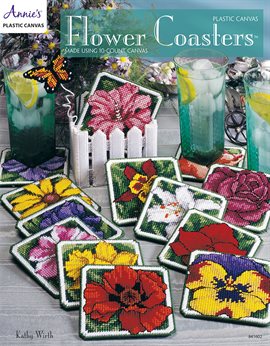 Cover image for Plastic Canvas Flower Coasters