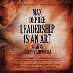 Leadership is an art cover image
