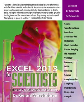 Cover image for Excel 2013 for Scientists