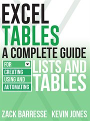 Excel tables: a complete guide for creating, using and automating lists and tables cover image