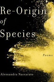 Re-origin of species : poems cover image