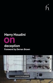 On Deception : On cover image