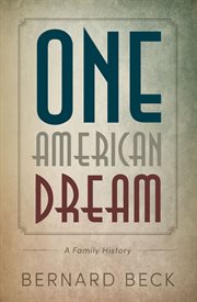 One American dream cover image