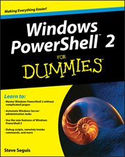 Windows Powershell 2 for Dummies cover image