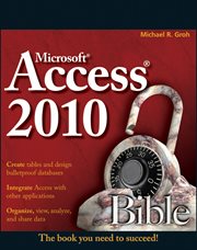Access 2010 Bible cover image