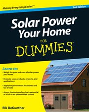 Solar Power Your Home for Dummies cover image