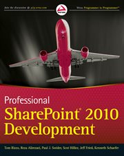 Professional SharePoint 2010 Development cover image