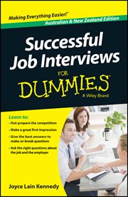 Successful Job Interviews for Dummies - Australia / NZ cover image