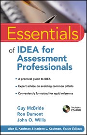 Essentials of IDEA for Assessment Professionals cover image