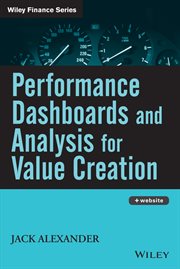 Performance Dashboards and Analysis for Value Creation cover image