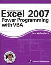 Excel 2007 Power Programming With VBA cover image