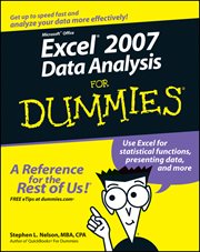 Excel 2007 Data Analysis for Dummies cover image