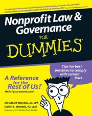 Nonprofit Law and Governance for Dummies cover image