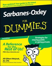 Sarbanes-Oxley for Dummies cover image