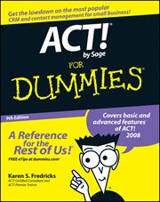 Act! By Sage for Dummies cover image