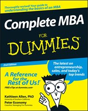 Complete MBA for Dummies cover image