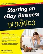 Starting an eBay Business for Dummies cover image