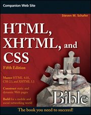 HTML, XHTML, and CSS Bible cover image