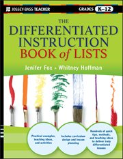 The Differentiated Instruction Book of Lists cover image