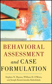Behavioral Assessment and Case Formulation cover image