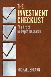 The Investment Checklist : The Art of In-Depth Research cover image