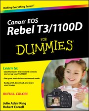 Canon EOS Rebel T3/1100D for Dummies cover image