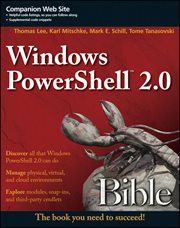 Windows PowerShell 2.0 Bible cover image