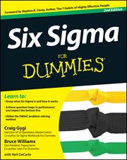 Six Sigma for Dummies cover image