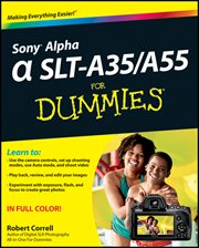 Sony Alpha SLT-A35 / A55 for Dummies cover image