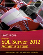 Professional Microsoft SQL Server 2012 Administration cover image