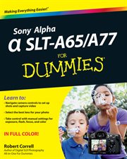 Sony Alpha SLT-A65 / A77 for Dummies cover image