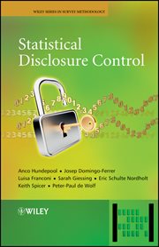 Statistical Disclosure Control cover image