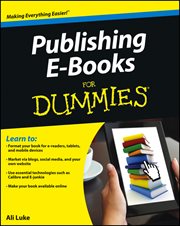 Publishing E-books for Dummies cover image