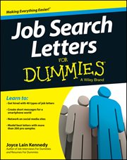 Job Search Letters for Dummies cover image