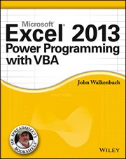 Excel 2013 Power Programming With VBA cover image