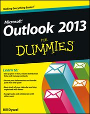 Outlook 2013 for Dummies cover image