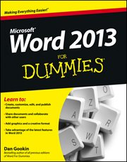 Word 2013 for Dummies cover image