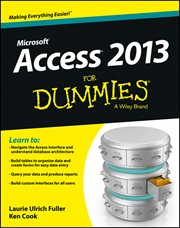 Access 2013 for Dummies cover image
