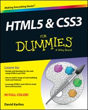 HTML5 & CSS3 for Dummies cover image