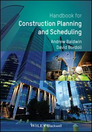 Handbook for Construction Planning and Scheduling cover image