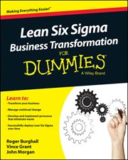 Lean Six Sigma Business Transformation for Dummies cover image