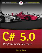 C# 5.0 Programmer's Reference cover image
