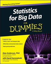 Statistics for Big Data for Dummies cover image