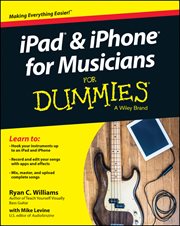 iPad and iPhone for Musicians for Dummies cover image