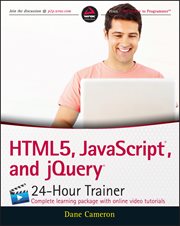 HTML5, JavaScript, and jQuery 24-Hour Trainer cover image